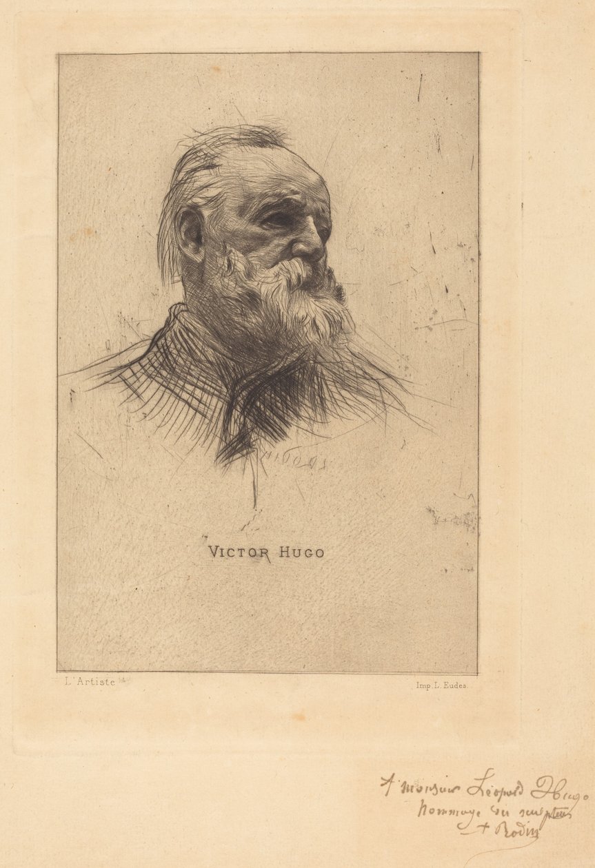 Victor Hugo, De Trois Quarts - Auguste Rodin