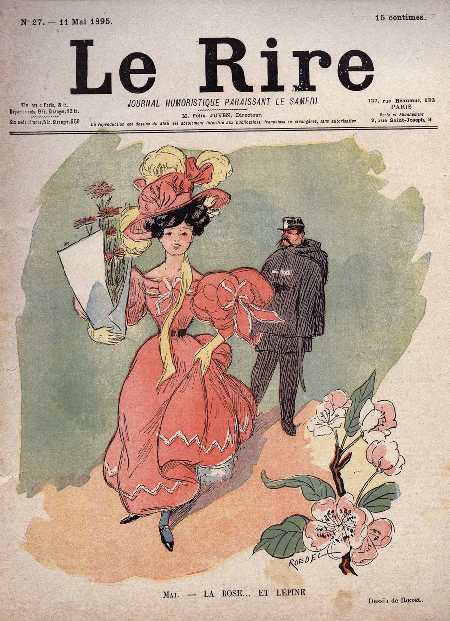 Mois de mai - la rose et... Lepine (Louis Jean-Baptiste Lepine) - Auguste Roedel