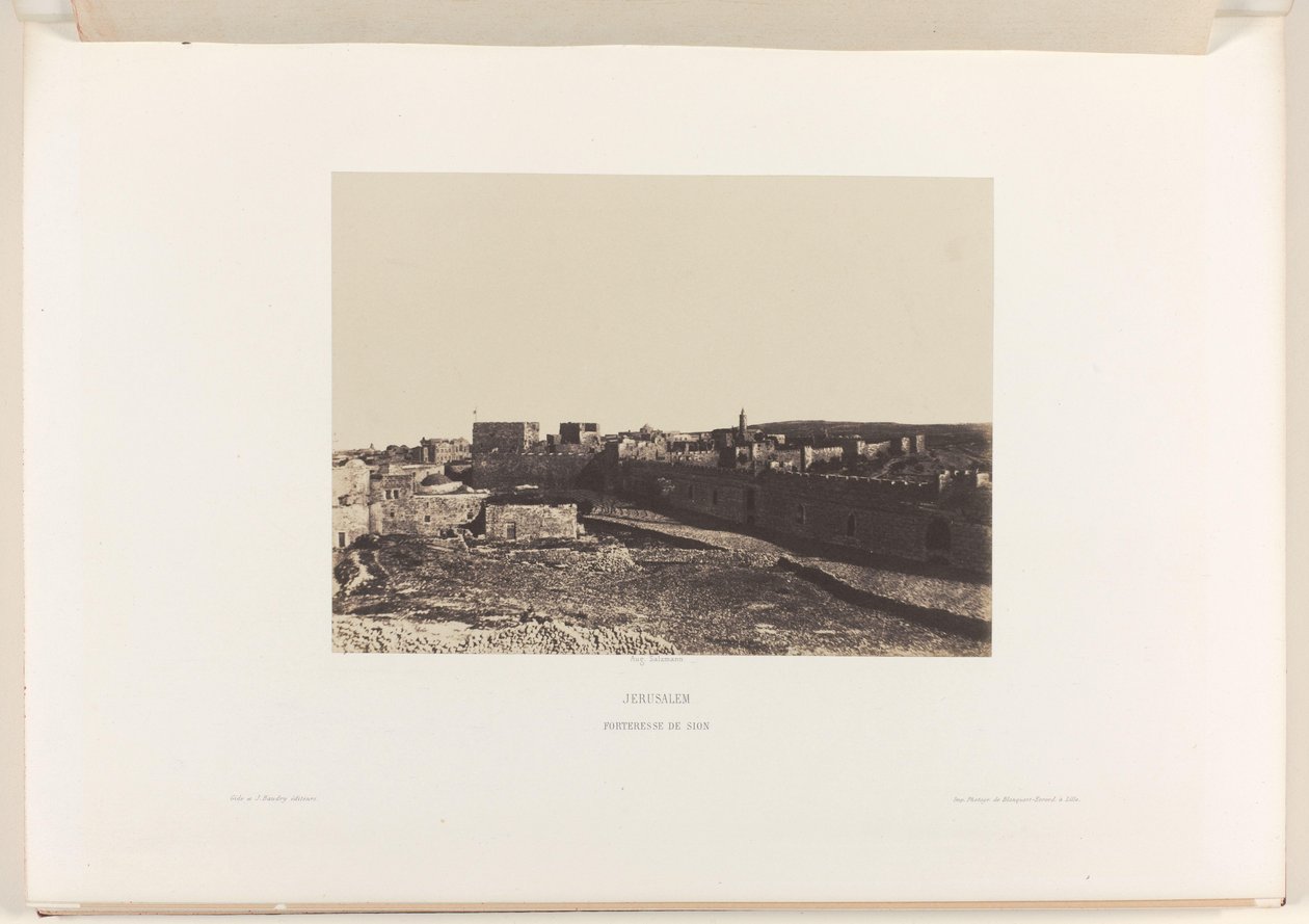 Vue de Jérusalem depuis Sion - Auguste Salzmann