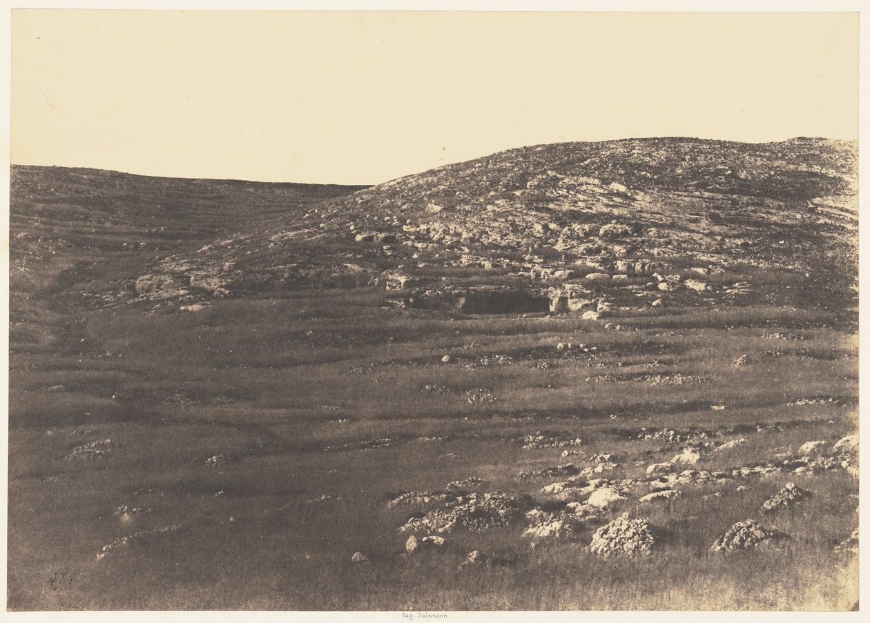 Jérusalem. Tombeau juif à trois milles Nord-Nord-Ouest de Jérusalem - Auguste Salzmann