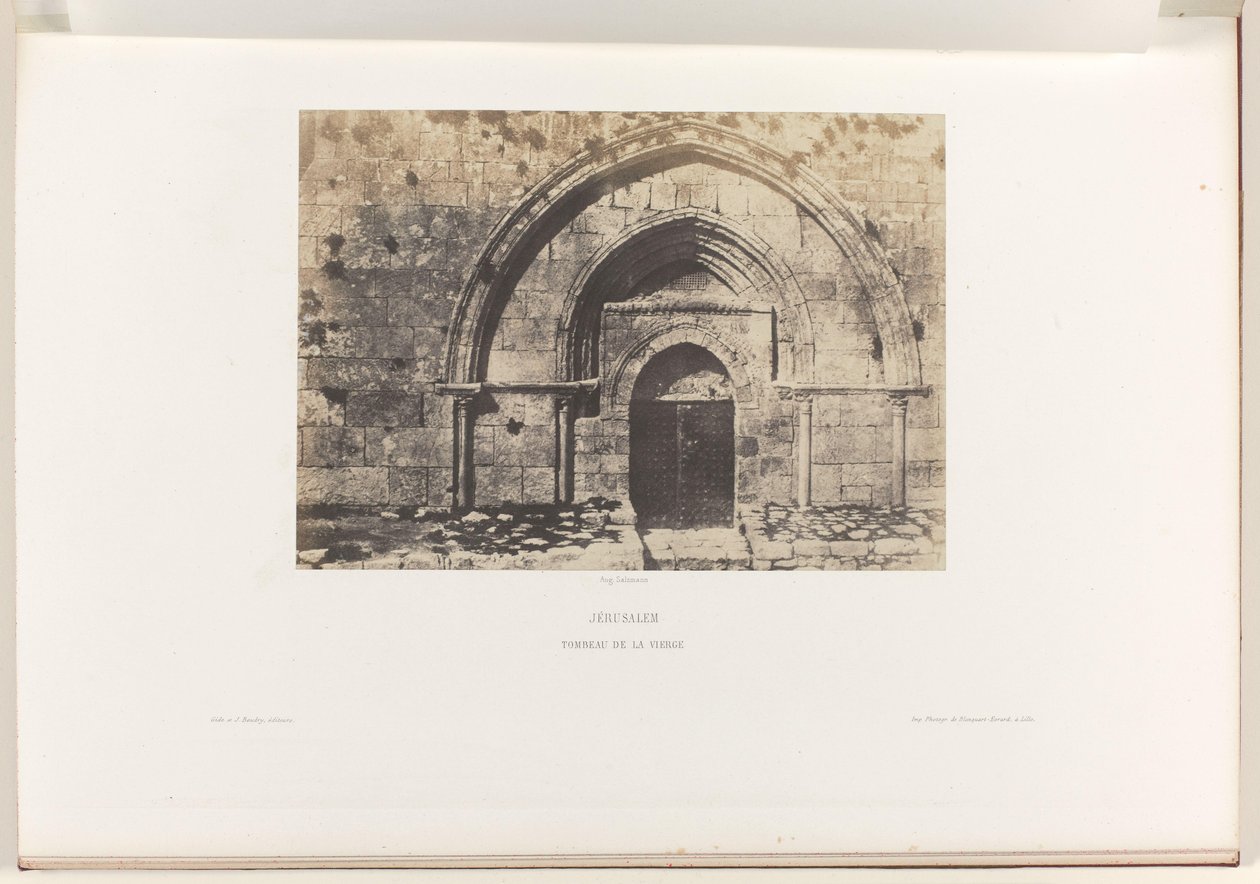 Tombeau de la Vierge Marie à Jérusalem - Auguste Salzmann