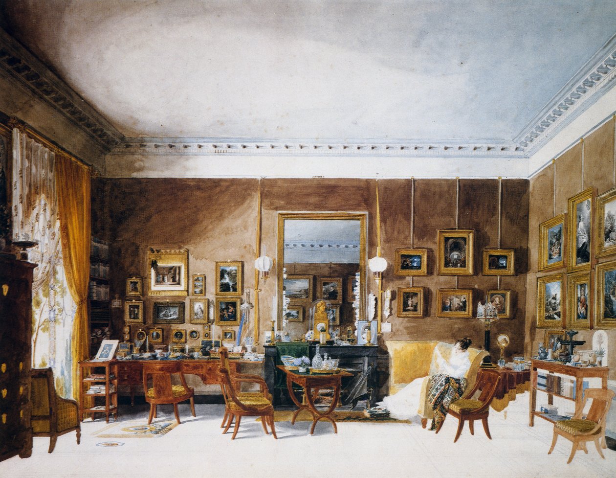 Salon de la Duchesse de Berry aux Tuileries - Auguste Simon Garneray