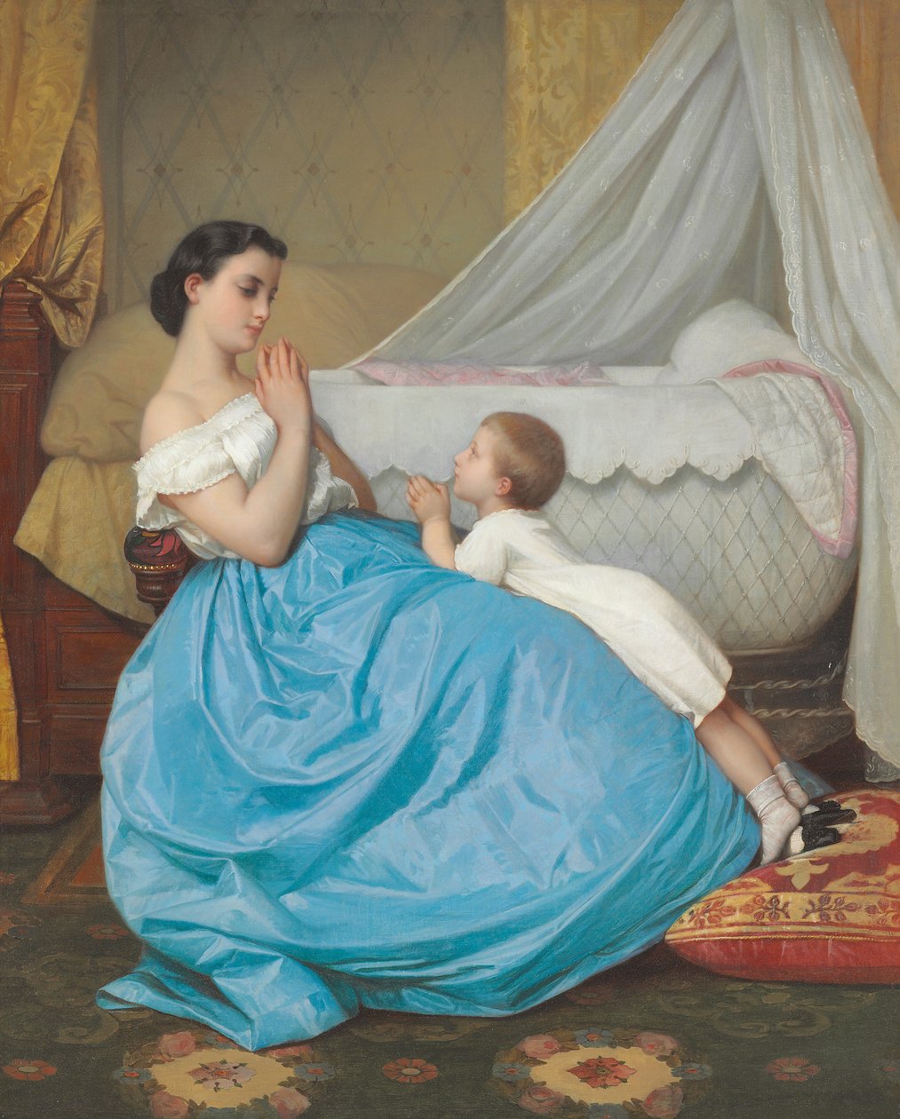 Une prière du soir, 1858 - Auguste Toulmouche