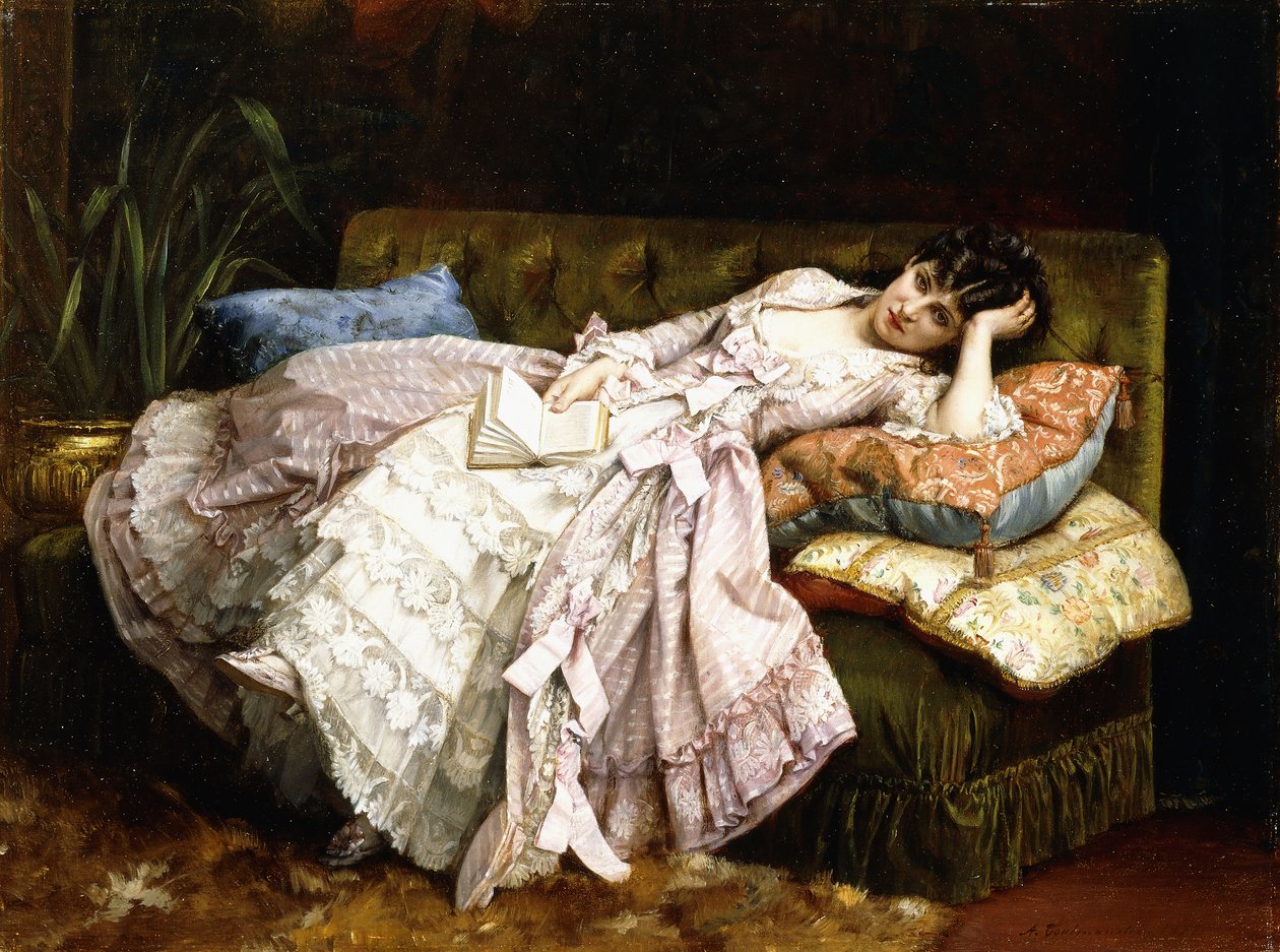 Une beauté allongée - Auguste Toulmouche