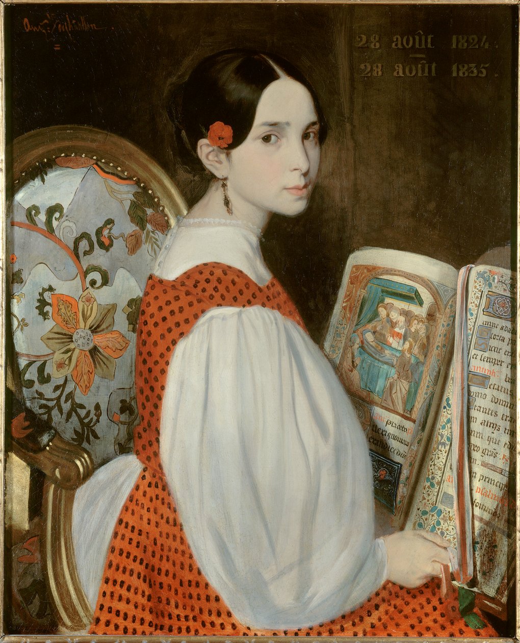 Portrait de Léopoldine Hugo dans le livre d