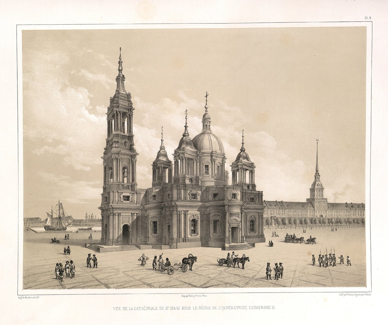 Vue de la cathédrale Saint-Isaac à l