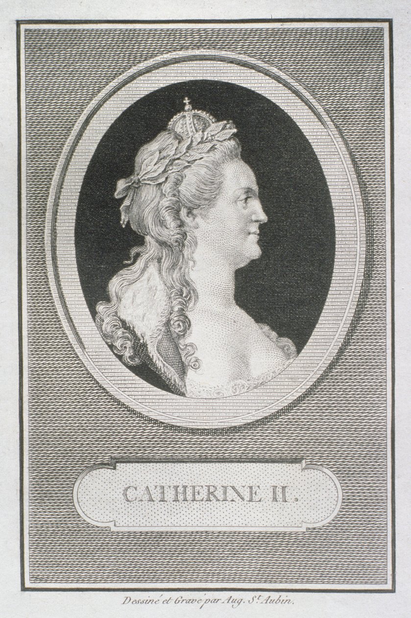 Catherine II (1729-96) - Augustin de Saint Aubin