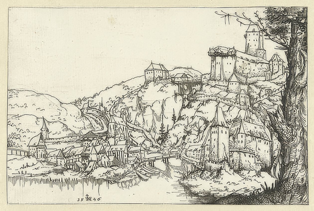 Vue de Passau - Augustin Hirschvogel