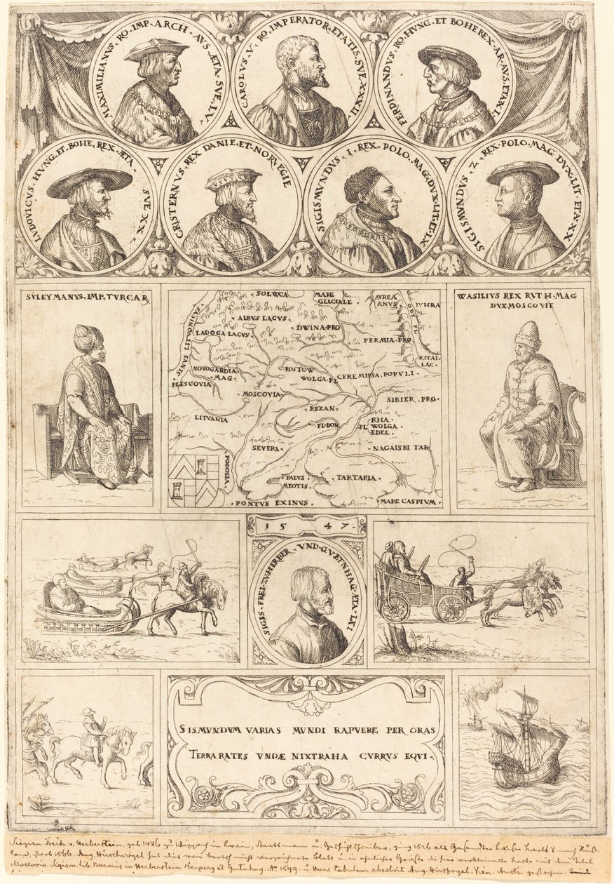 Sigismund von Herberstein - Augustin Hirschvogel