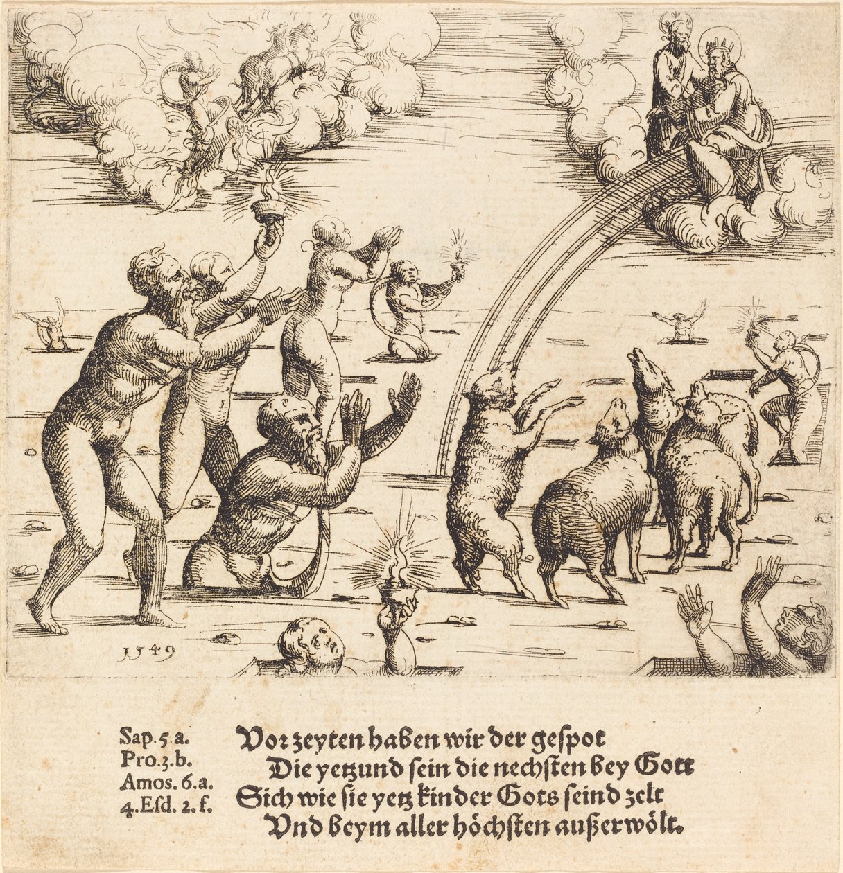 Le Jugement dernier, 1549 - Augustin Hirschvogel