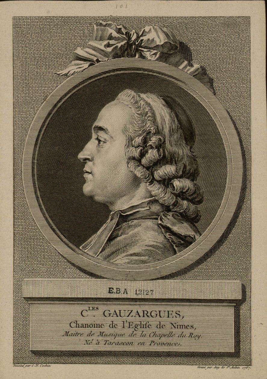 Portrait de Charles Gauzargues - Augustin Saint Aubin de