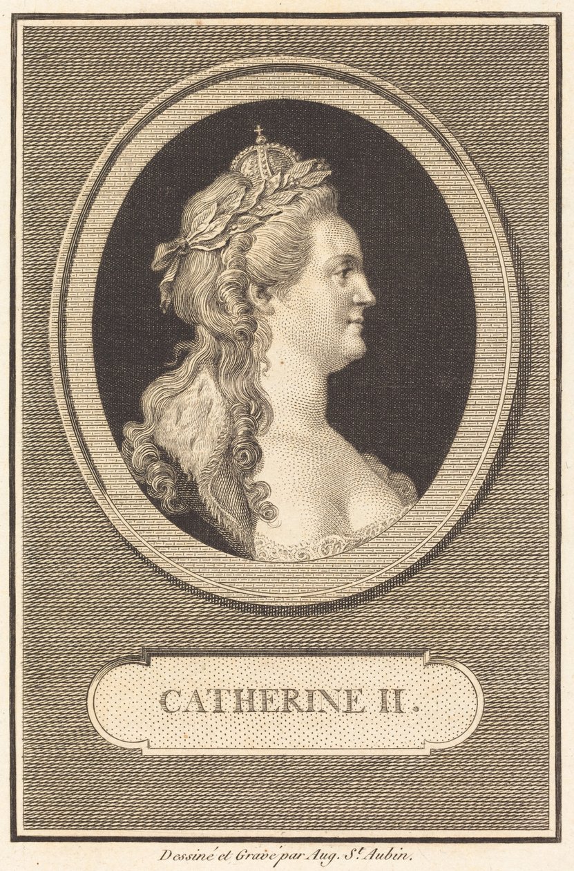 Catherine II - Augustin de Saint-Aubin