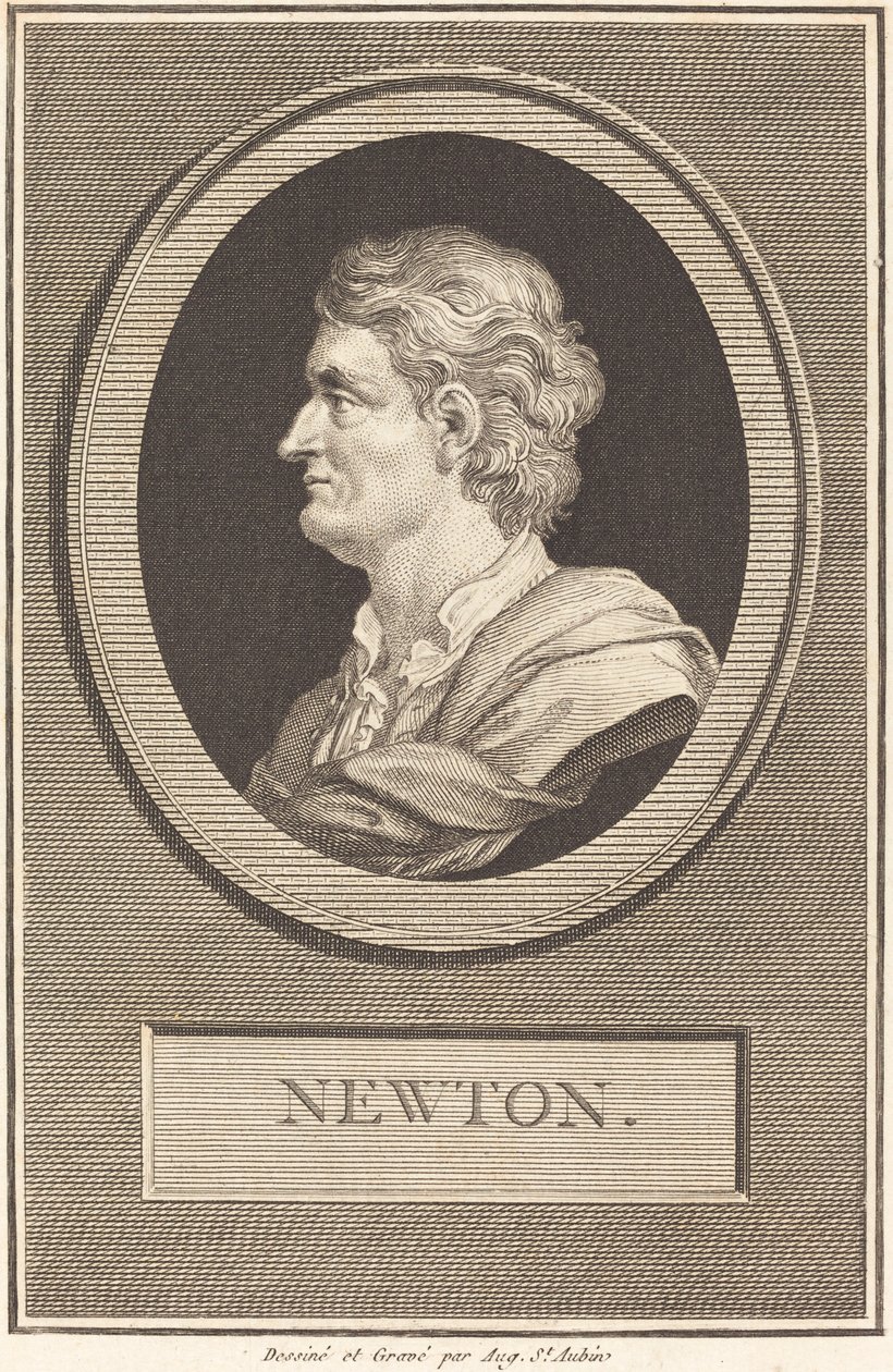 Isaac Newton - Augustin de Saint-Aubin