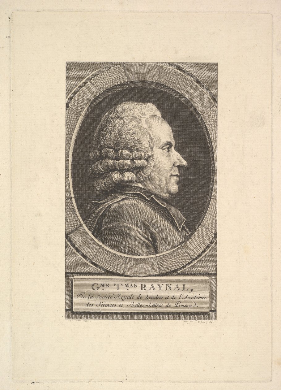 Portrait de Guillaume-Thomas Raynal - Augustin de Saint Aubin