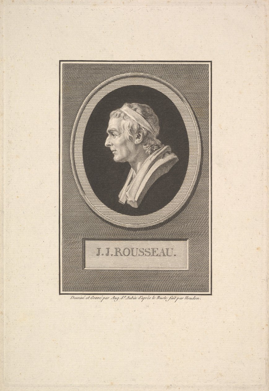 Portrait de J. J. Rousseau, 1801 - Augustin de Saint-Aubin