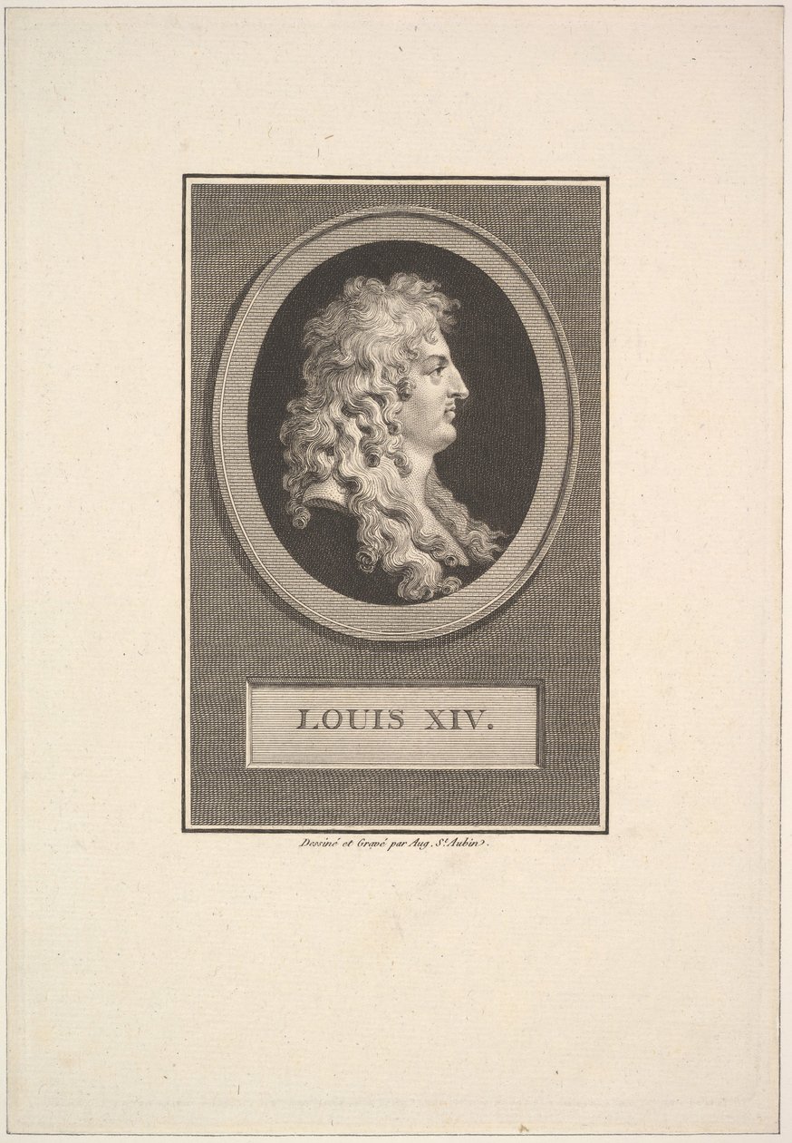 Portrait de Louis XIV, 1779 - Augustin de Saint Aubin