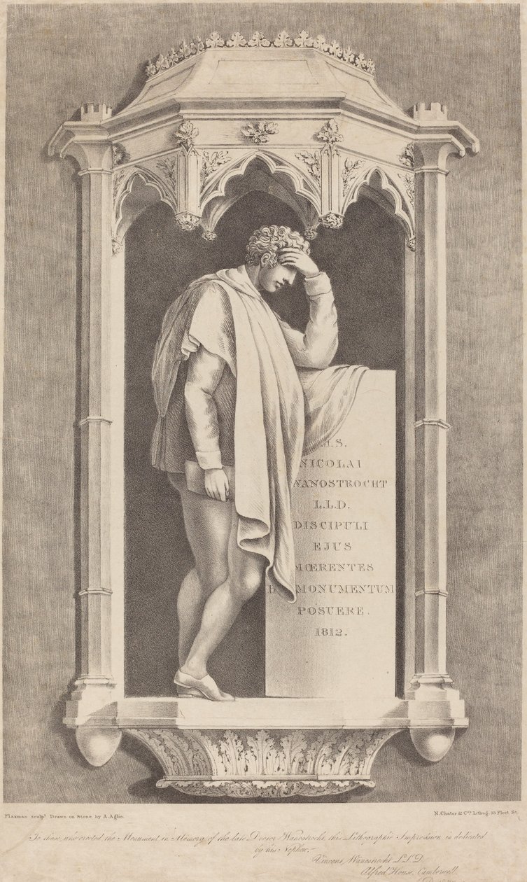 Monument à Nicolai Wanostrocht - Augustine Aglio after John Flaxman