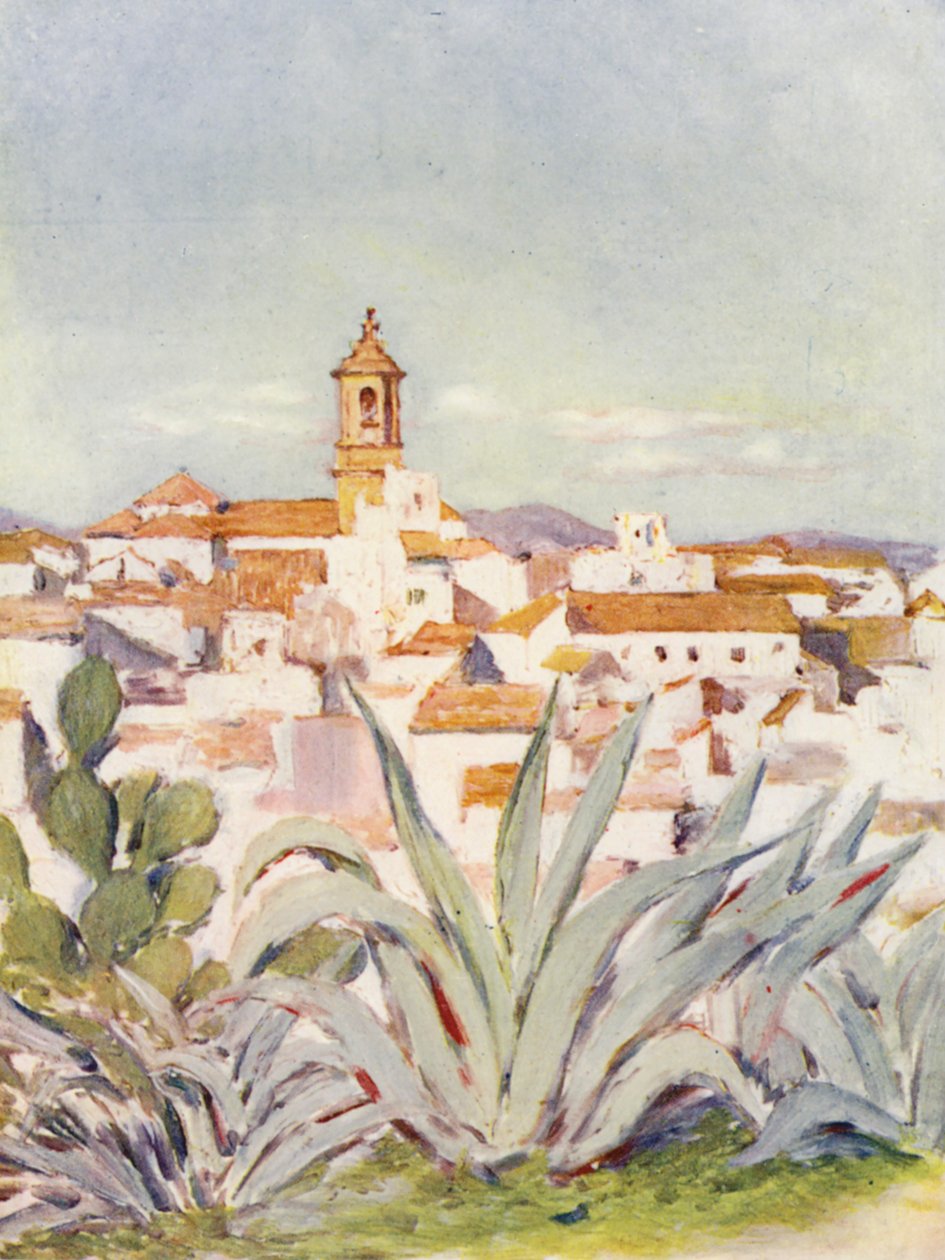 Algeciras (lithographie couleur) - Augustine Fitzgerald