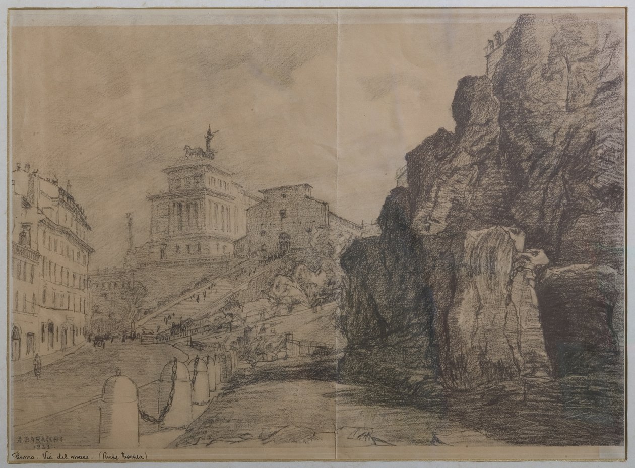 Paysage de Rome - Augusto Baracchi