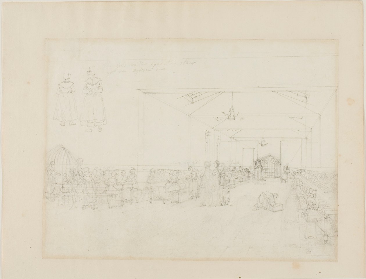 Étude pour la salle à manger, asile - Augustus Charles Pugin