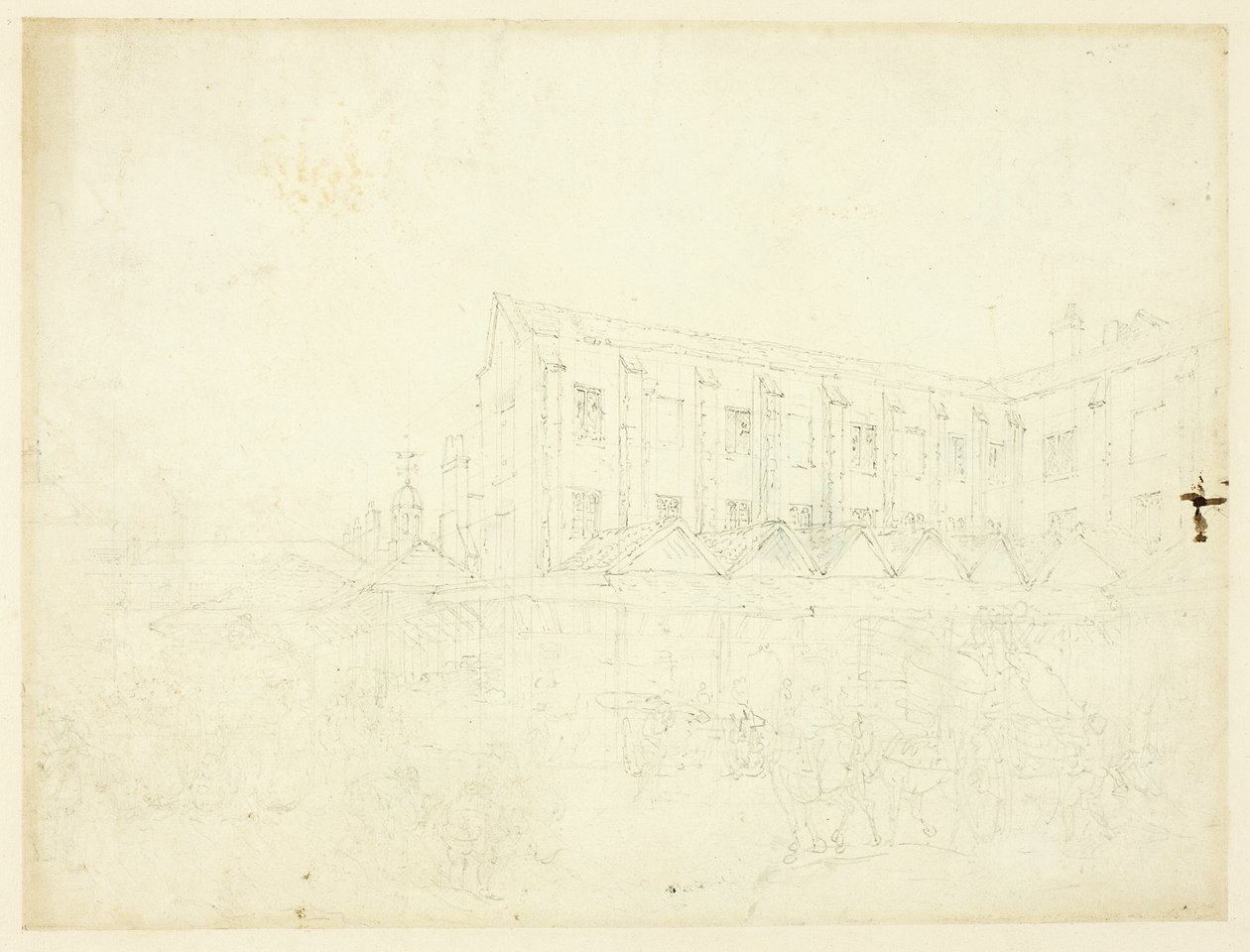 Étude pour le marché de Leaden Hall, du Microcosme de Londres - Augustus Charles Pugin