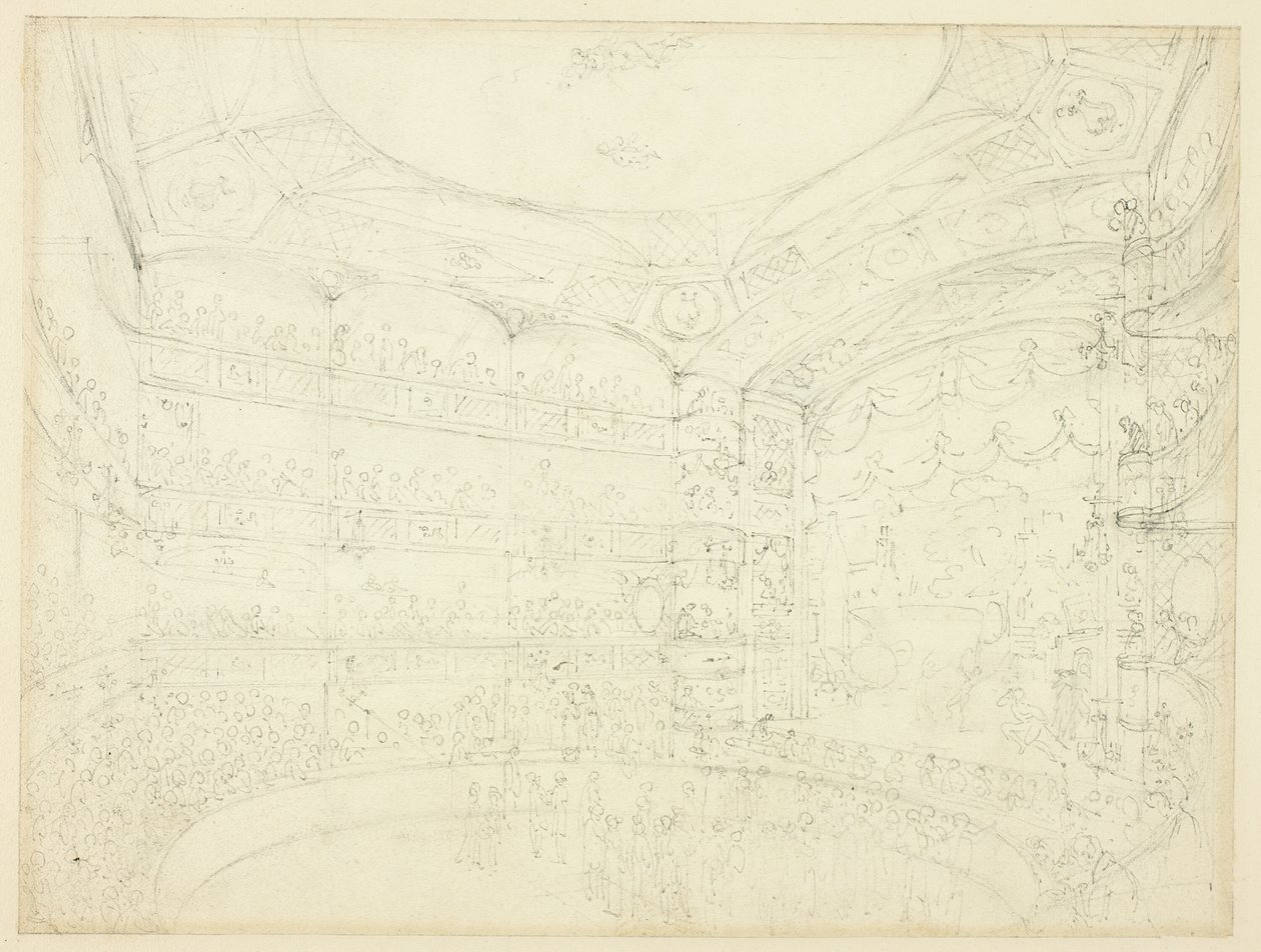 Étude pour Royal Circus, de Microcosm of London - Augustus Charles Pugin