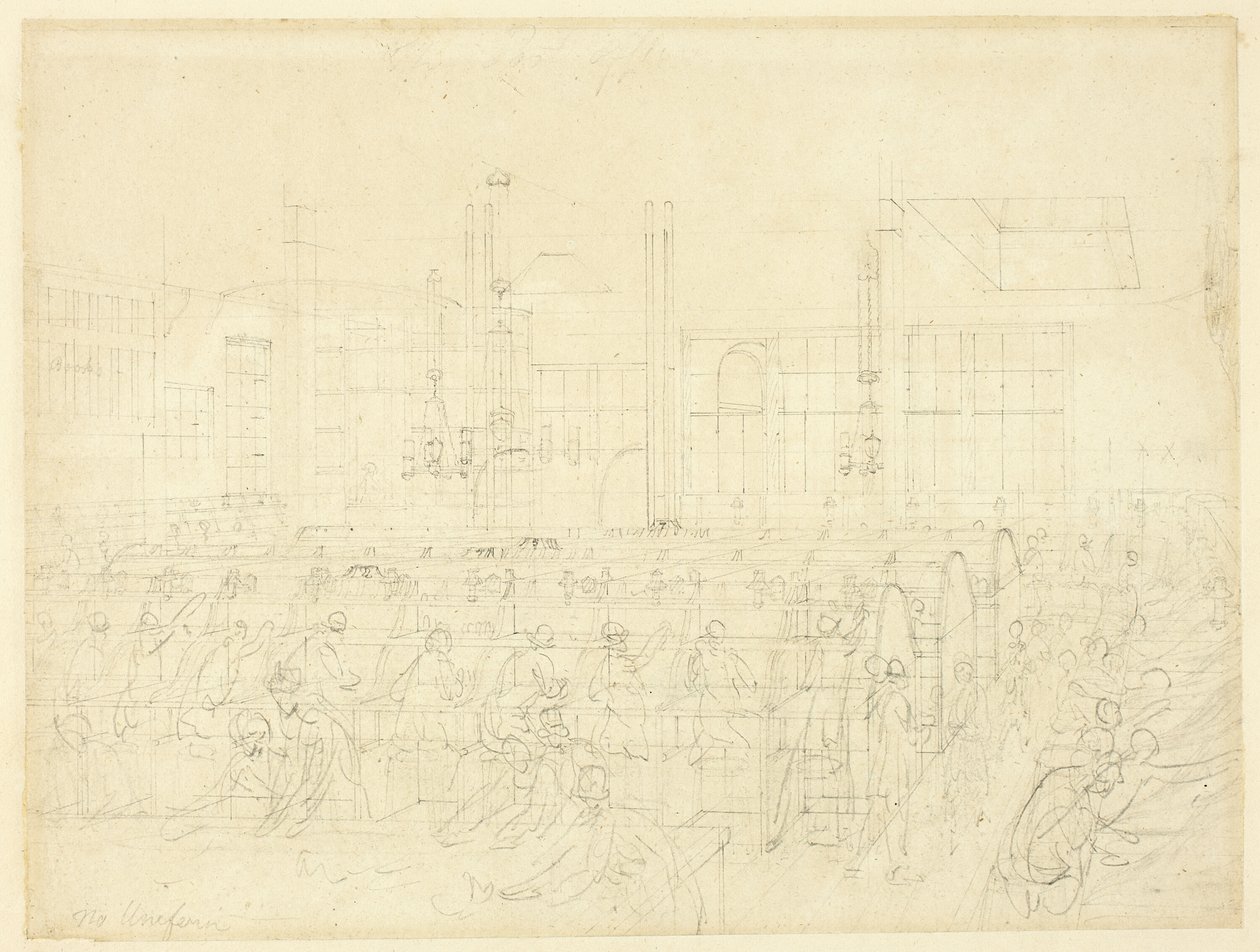 Étude pour La Poste, de Microcosm of London - Augustus Charles Pugin