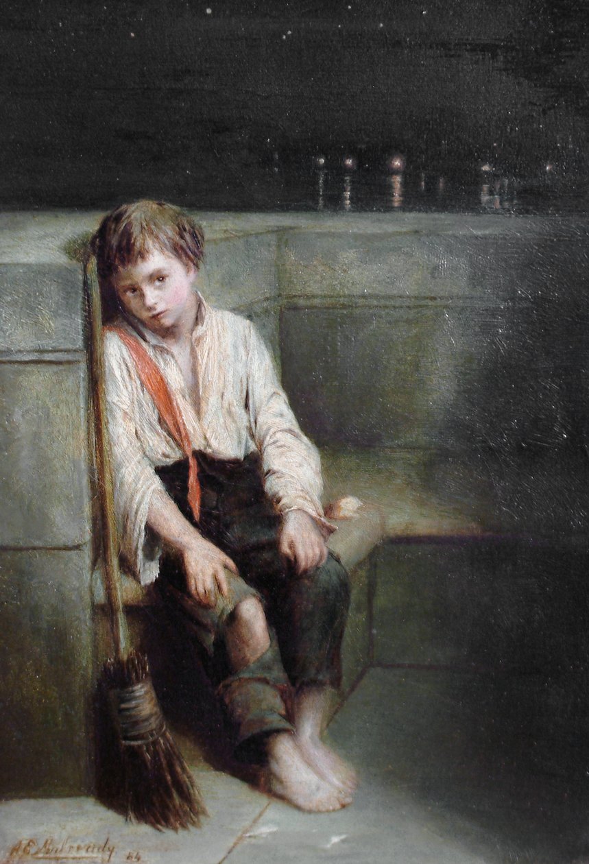 A London Jo - la fin de la journée - Augustus Edwin Mulready