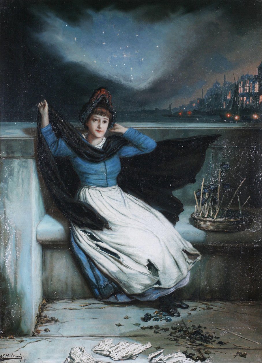 La fin de la journée - La vente à guichet fermé - Augustus Edwin Mulready
