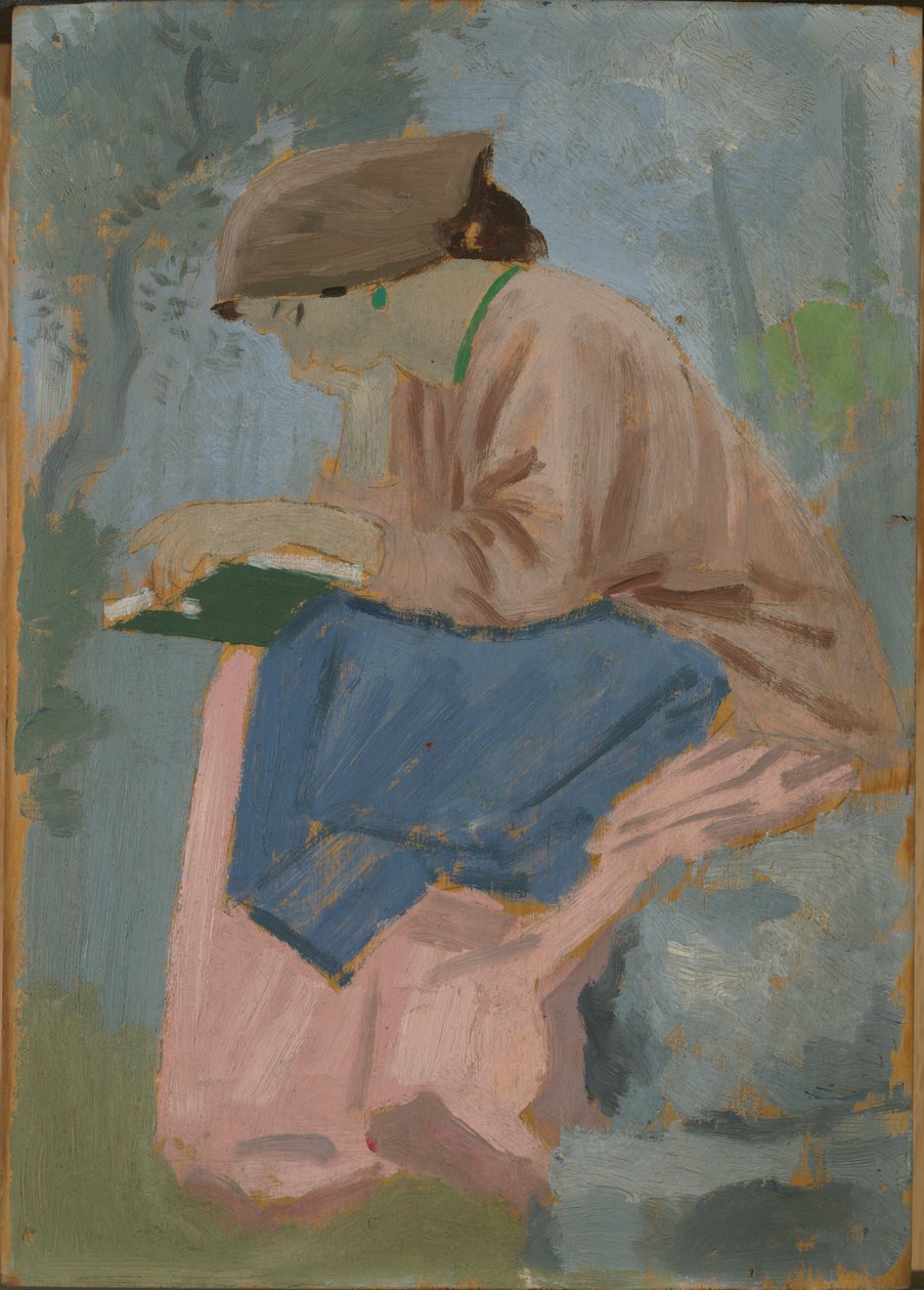 Une femme lisant - Étude provençale - Augustus John