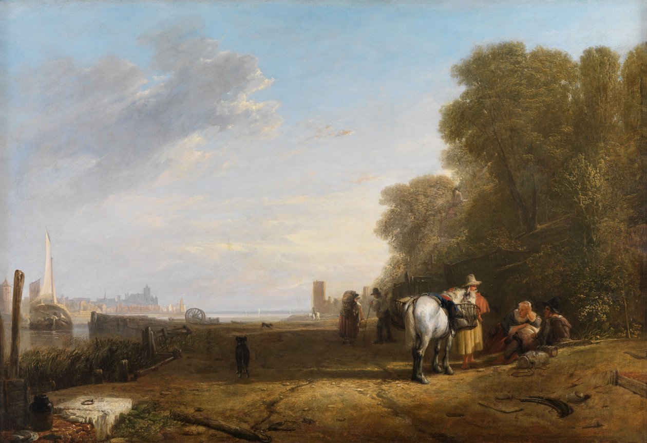 Une scène en Hollande - Augustus Wall Callcott