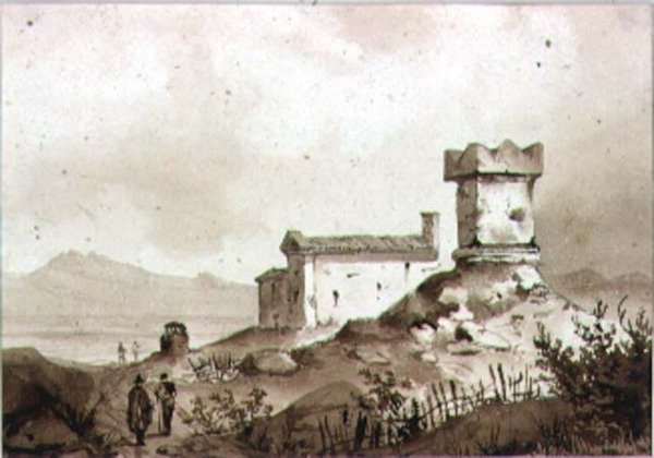 Paysage italien avec sarcophage romain antique - Augustus Wall Callcott