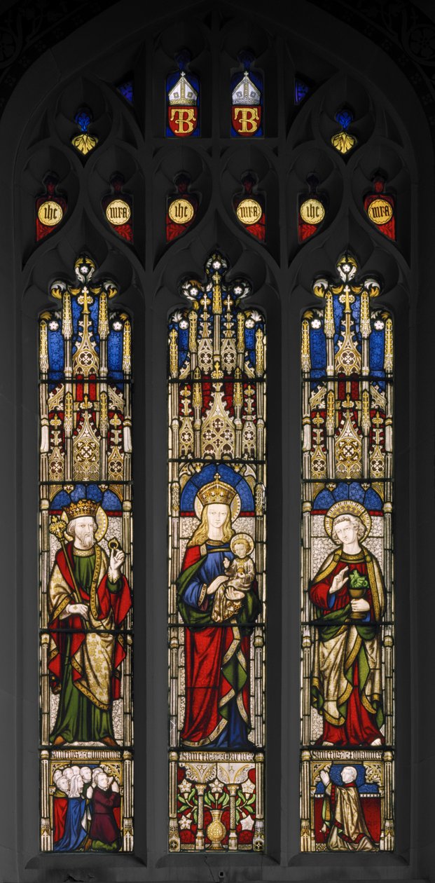 Édouard le Confesseur, Vierge et Enfant, et Saint Jean l