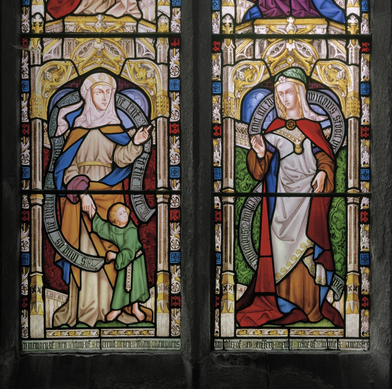 Hannah avec le jeune Samuel et Dorcas - Augustus Welby Northmore Pugin