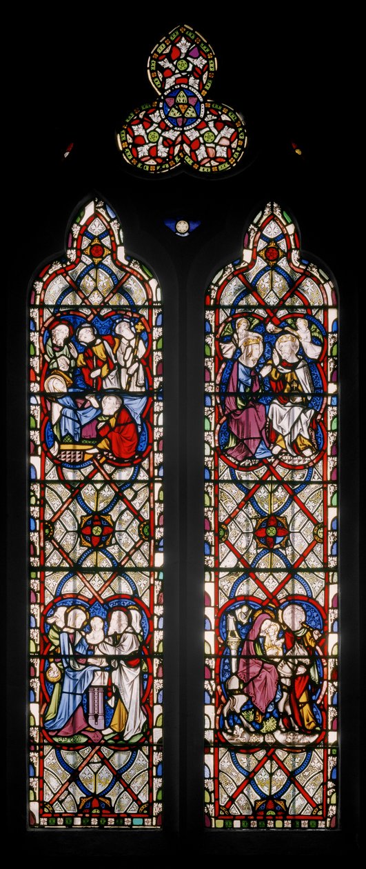 Fenêtre de la chapelle de la Dame avec des scènes de la vie de la Vierge - Augustus Welby Northmore Pugin