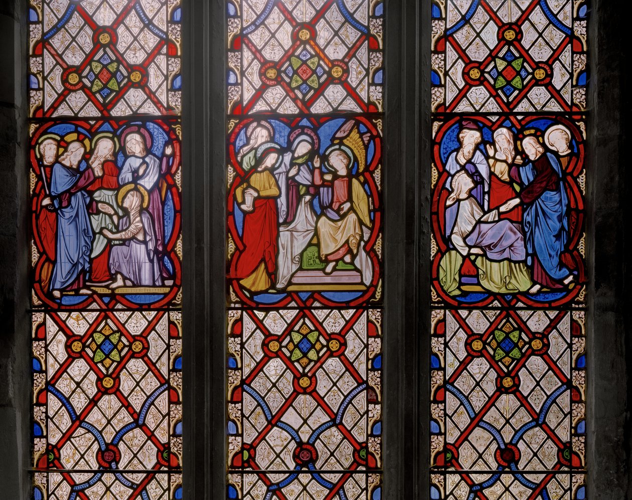 Résurrection de Lazare, Les Maries au Tombeau, et la Résurrection de la fille de Jaïre (détail) - Augustus Welby Northmore Pugin