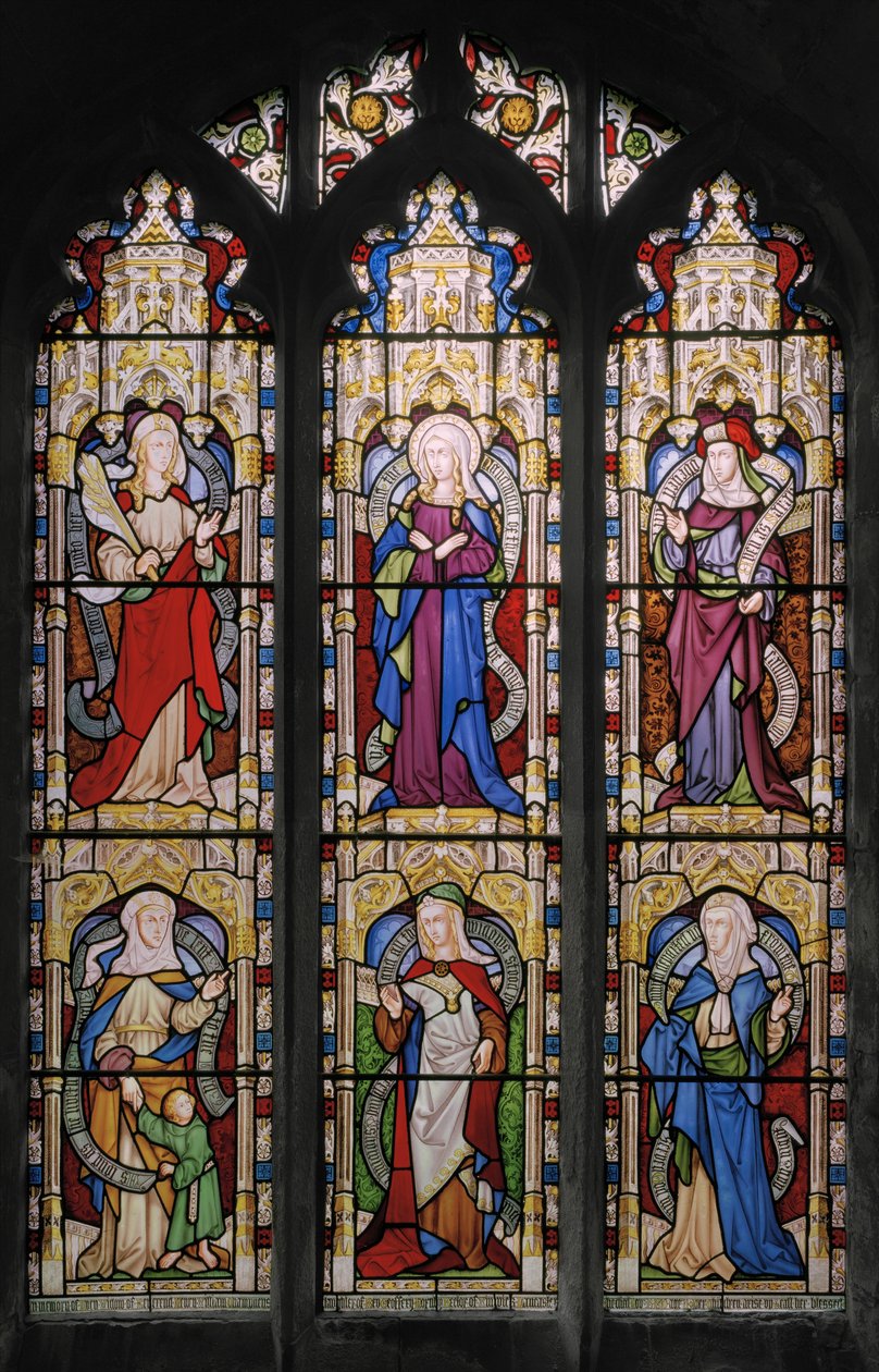 Ruth, La Vierge Marie, Sarah, Hannah, Dorcas et Anne - Augustus Welby Northmore Pugin