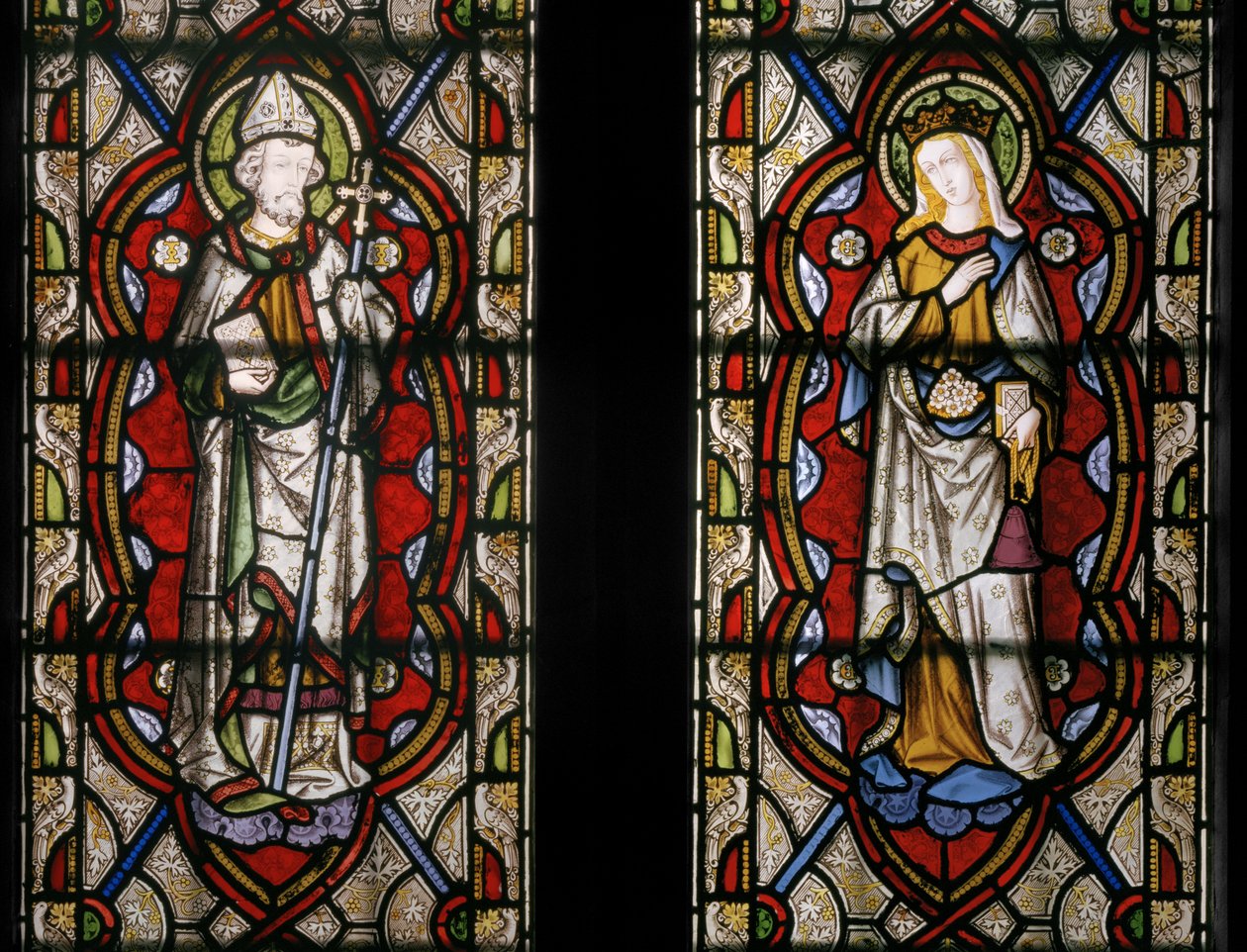 Saint Jean de Beverley et Sainte Élisabeth de Hongrie, détail - Augustus Welby Northmore Pugin