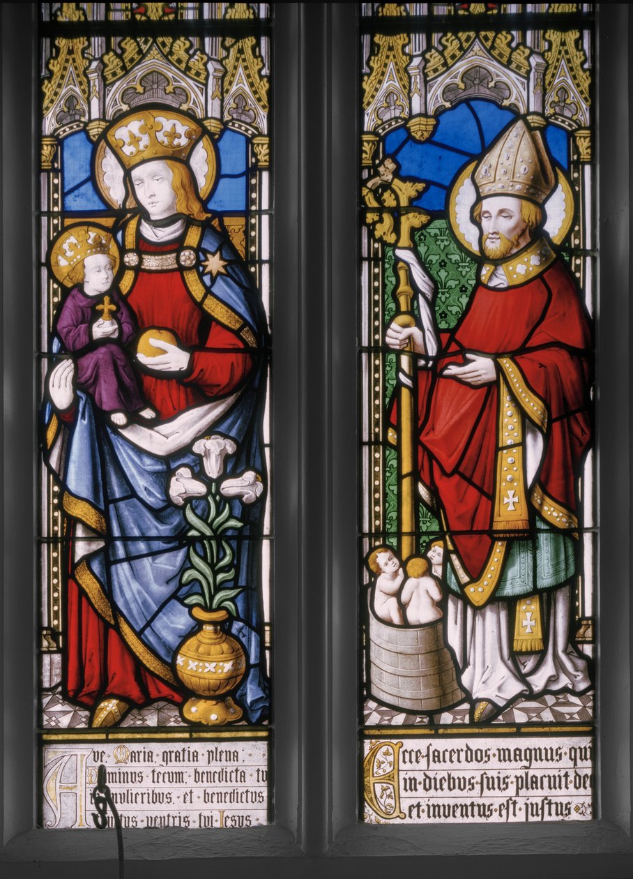 Vierge et Enfant avec Saint Nicolas (détail) - Augustus Welby Northmore Pugin