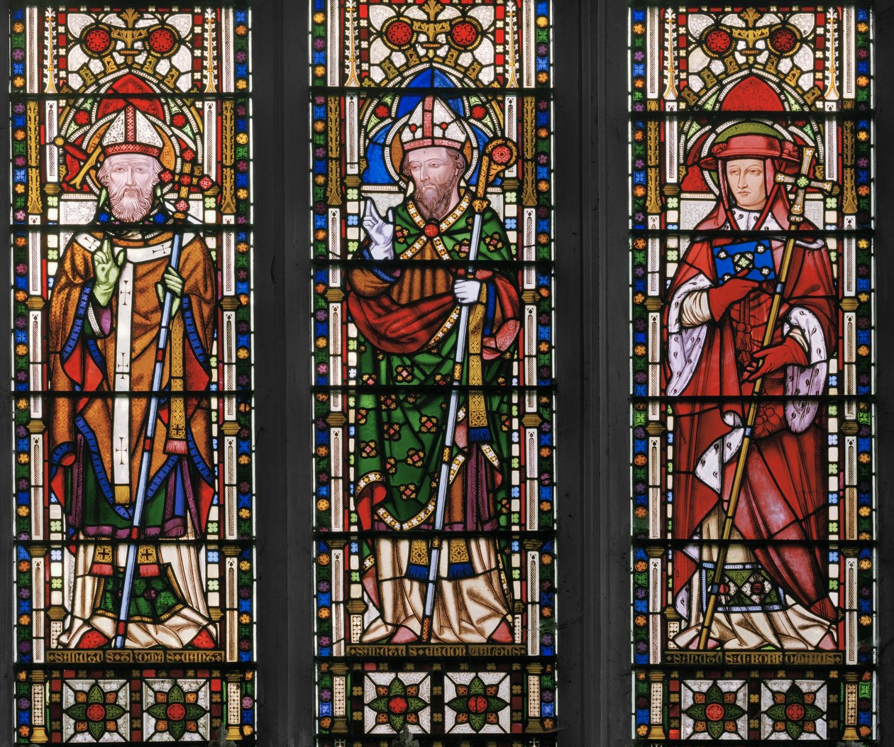 Vierge et Christ avec Saints, Fenêtre Est (détail) - Augustus Welby Northmore Pugin