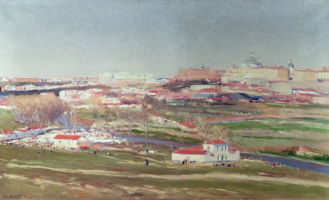 Pradera de San Isidro et Palacio Real au-delà, Madrid - Aureliano de Beruete