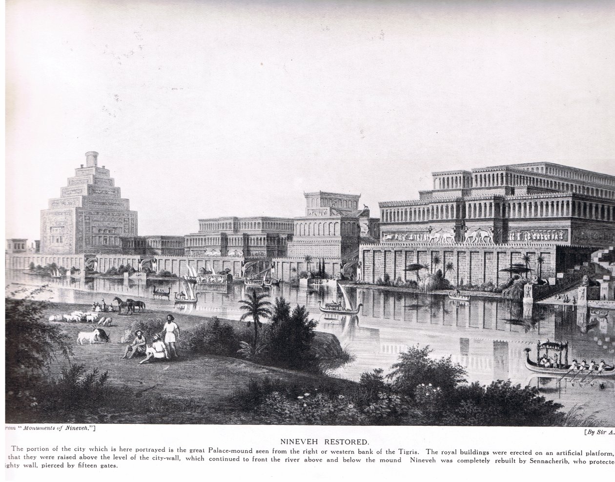 Ninive restaurée, illustration de 