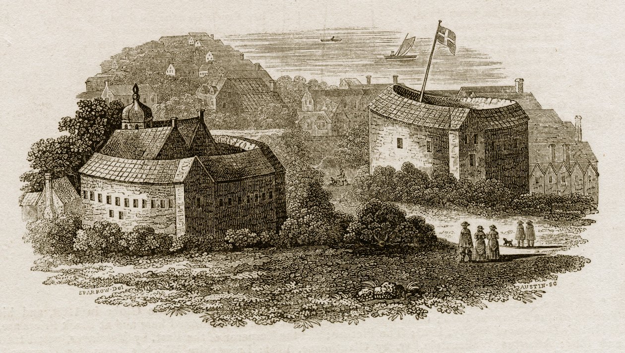 Bear Garden et Globe Theatre, Southwark, Londres, vers 1600 vers 1815 - Austin