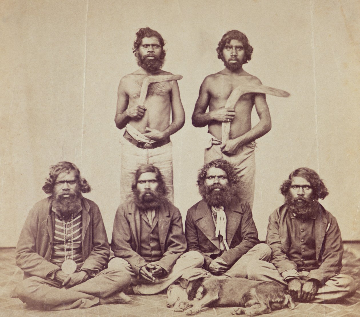 Hommes aborigènes, vers 1870 - Australian Photographer