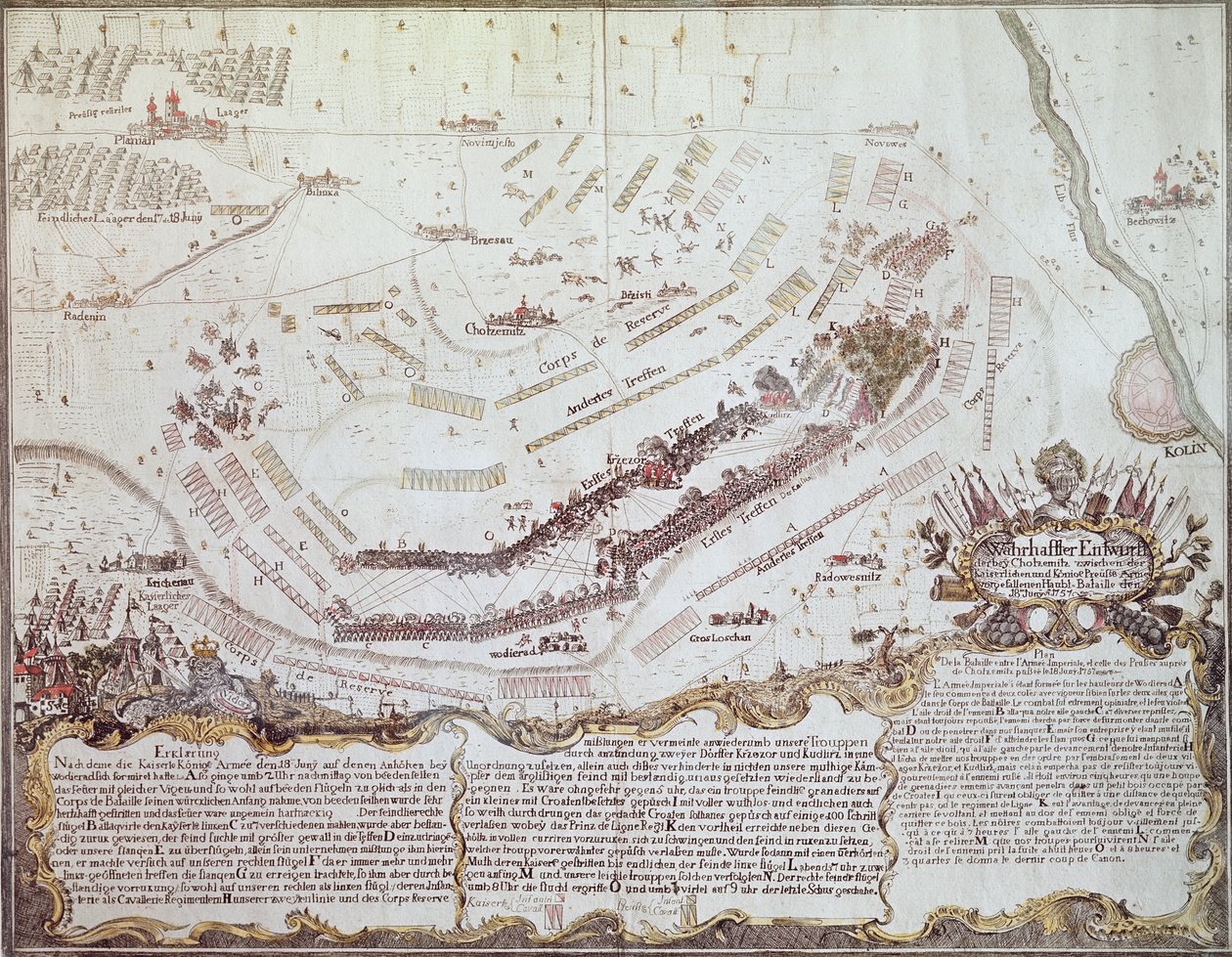 Bataille de Kolin en Bohême, 18 août 1757 - Austrian School