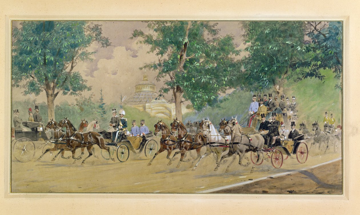 Conduite de voiture près de la Rotonde, Vienne - Austrian School