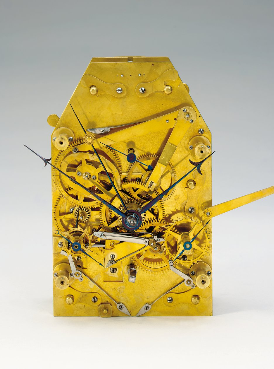 Une horloge de sol à mois avec équation du temps et calendrier complet - Austrian School