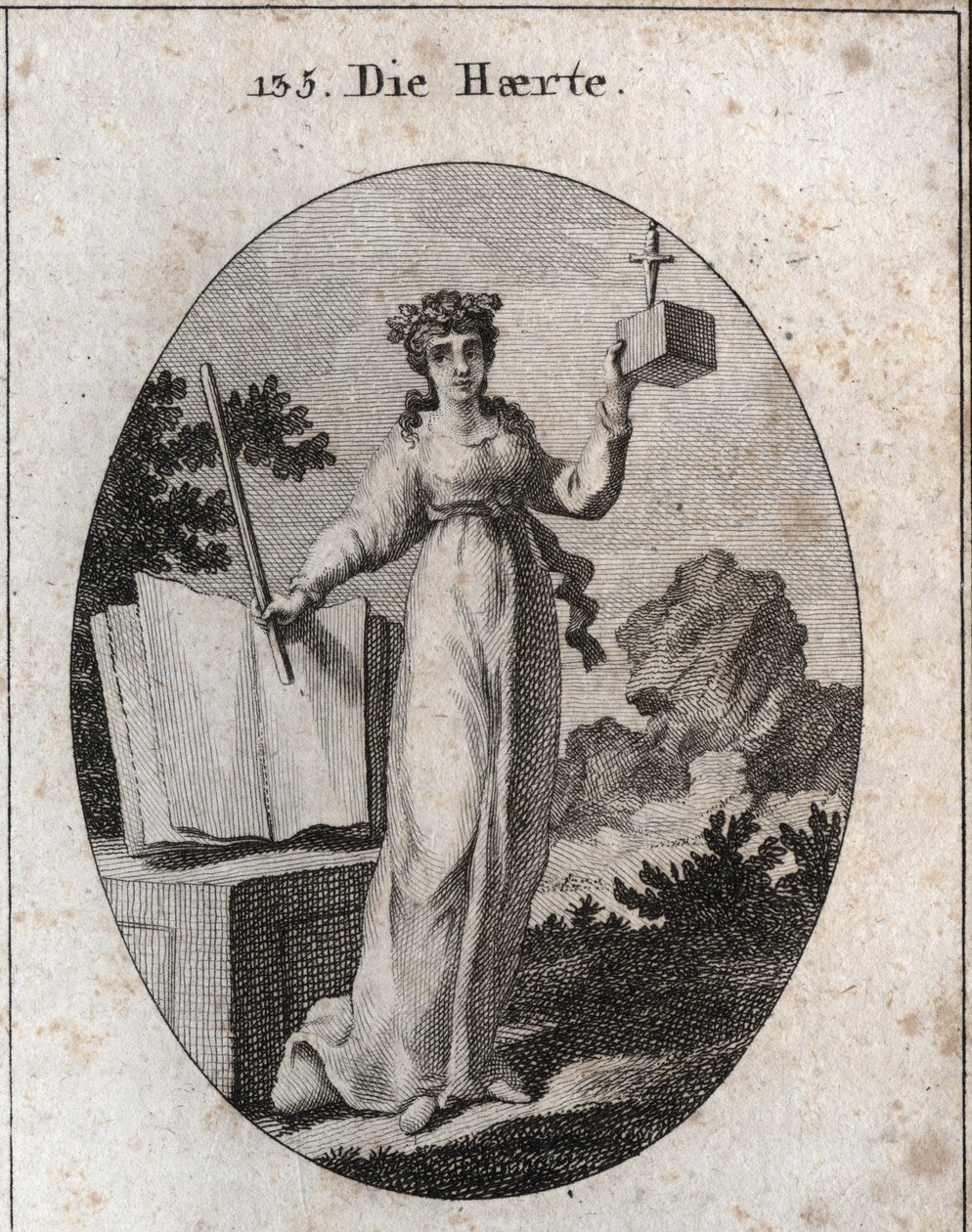 Allégorie de la sévérité couronnée d