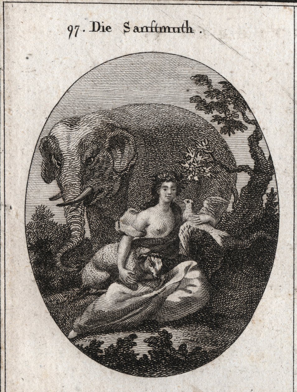 Allégorie de la douceur ou de la mansuétude, couronnée d