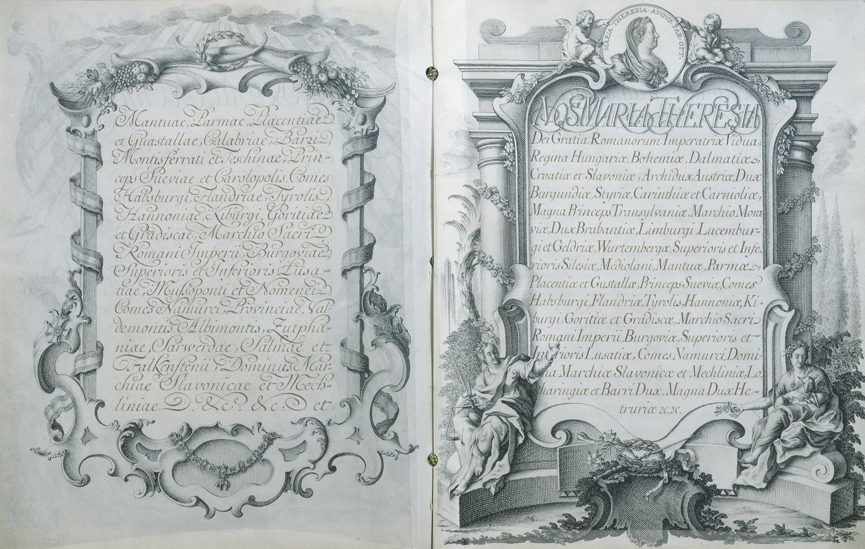 Ratification autrichienne du contrat de mariage de Marie-Antoinette, archiduchesse d
